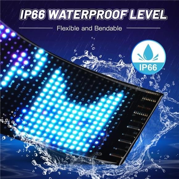 VDIKKS LED Sign Programmable FPCB Flexible Matrix Panel Small Screen Animation T - Picture 3 of 7